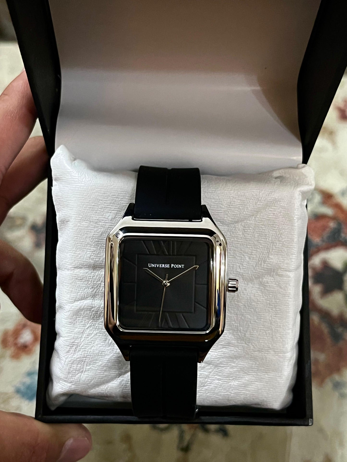 Universe Point Classic Square Watch – Rubber Strap Collection