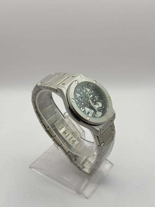 Hublot Classic Fusion Titanium Quartz Skeleton Dial Men's Watch