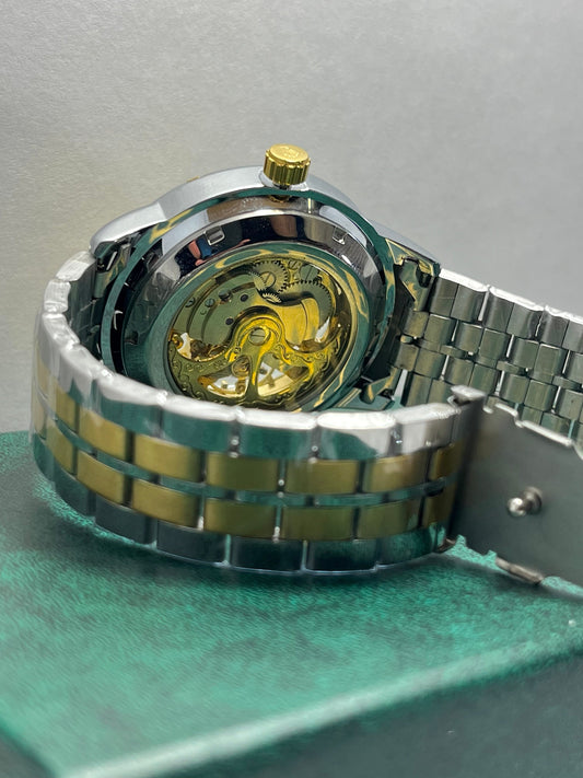 Rolex automatic skeleton watch