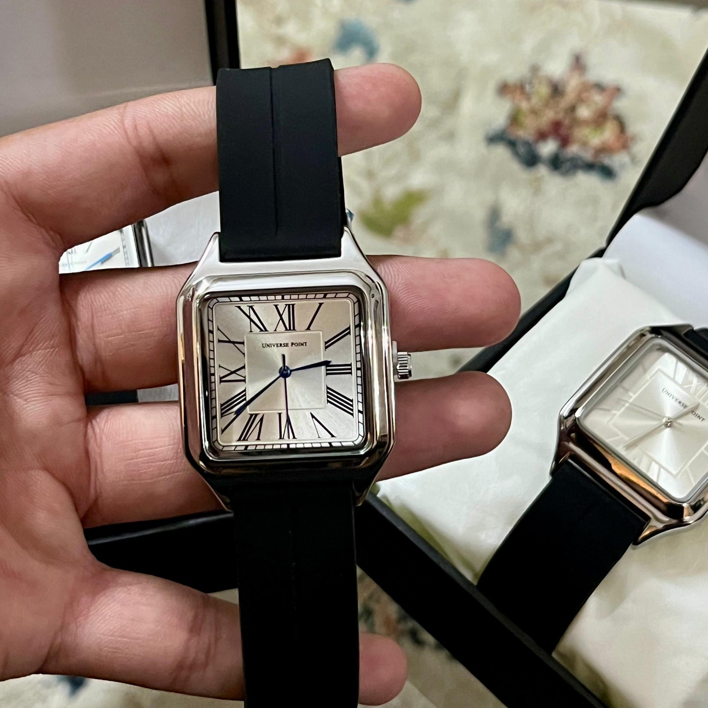Universe Point Classic Square Watch – Rubber Strap Collection