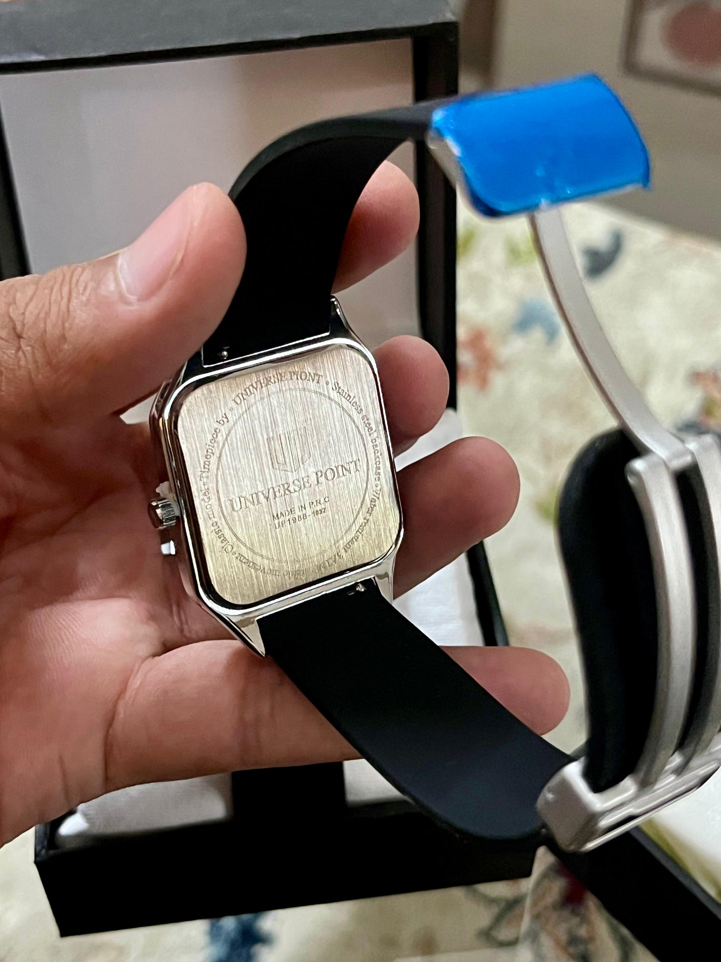 Universe Point Classic Square Watch – Rubber Strap Collection