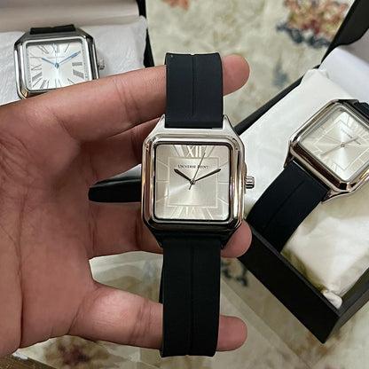 Universe Point Classic Square Watch – Rubber Strap Collection