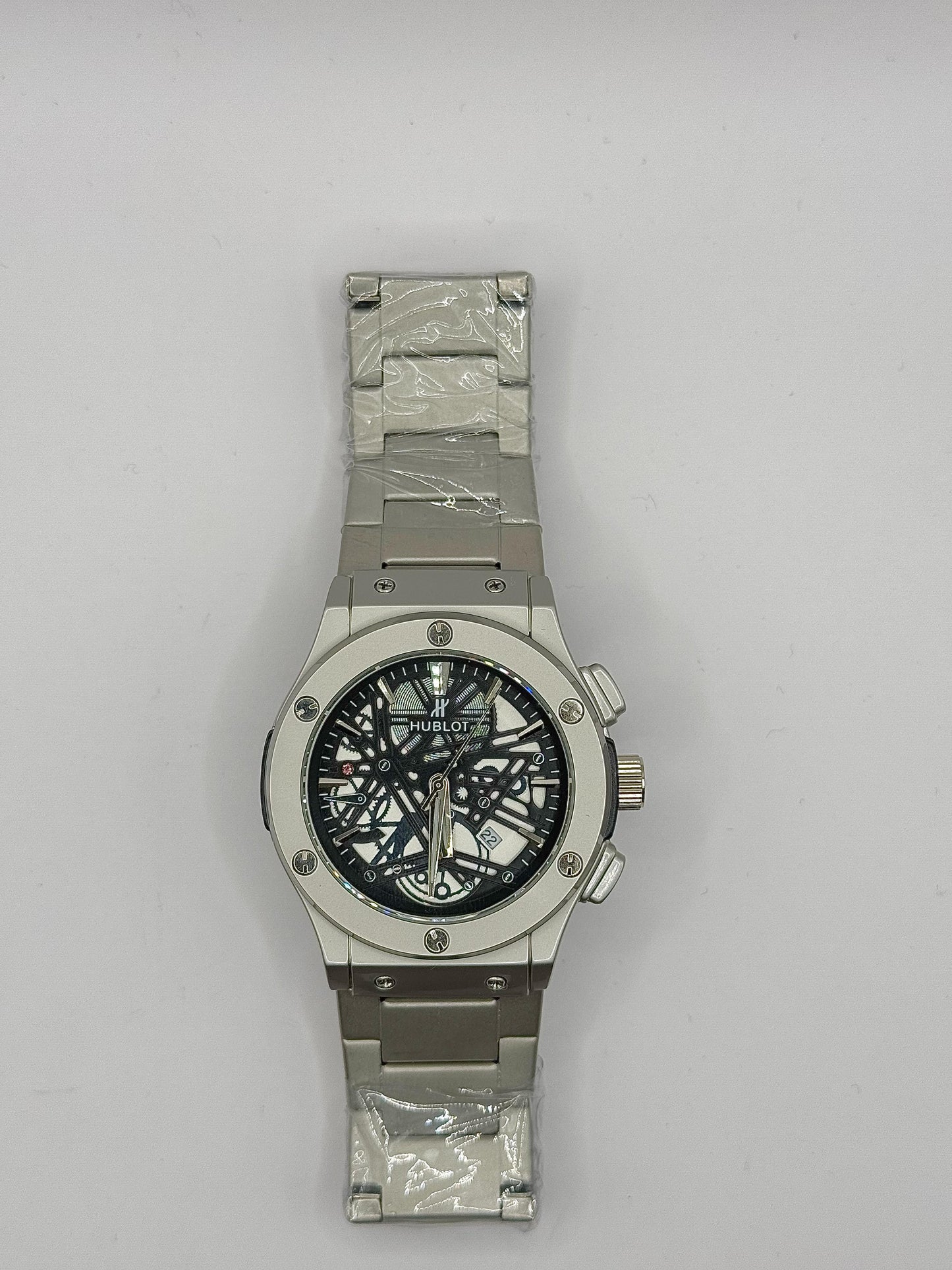 Hublot Classic Fusion Titanium Quartz Skeleton Dial Men's Watch