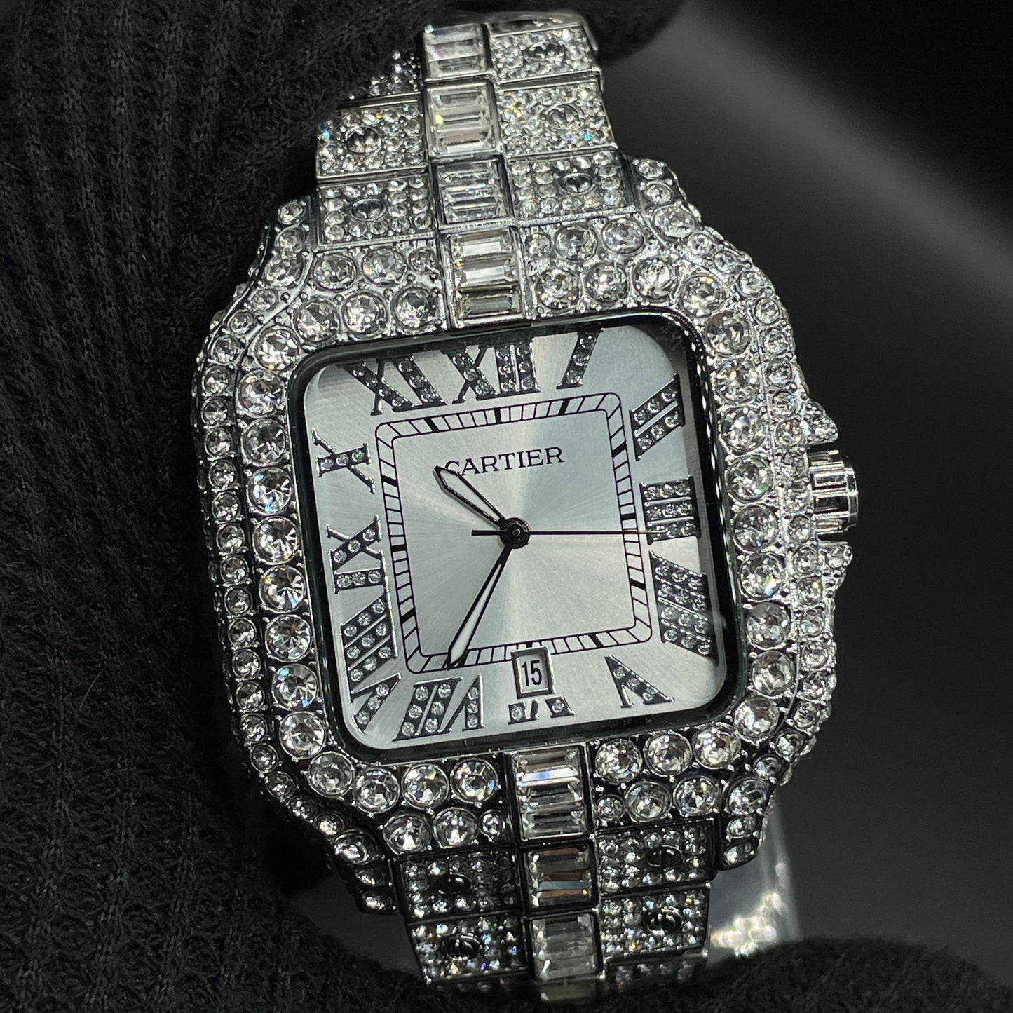 Cartier Silver And Golden Watch: