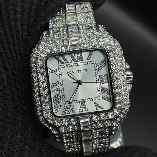 Cartier Silver And Golden Watch: