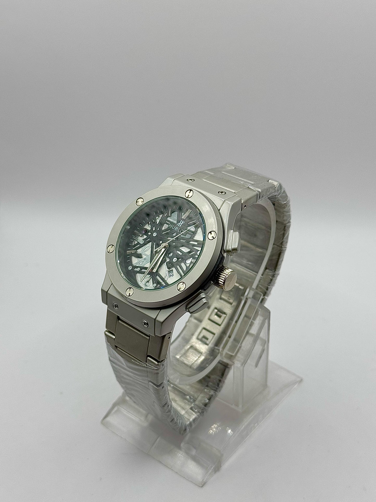 Hublot Classic Fusion Titanium Quartz Skeleton Dial Men's Watch