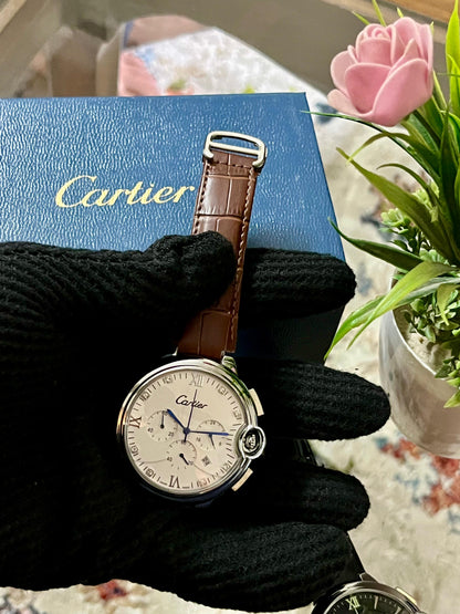 Cartier Balloon Bleu-Inspired Luxury Wristwatch