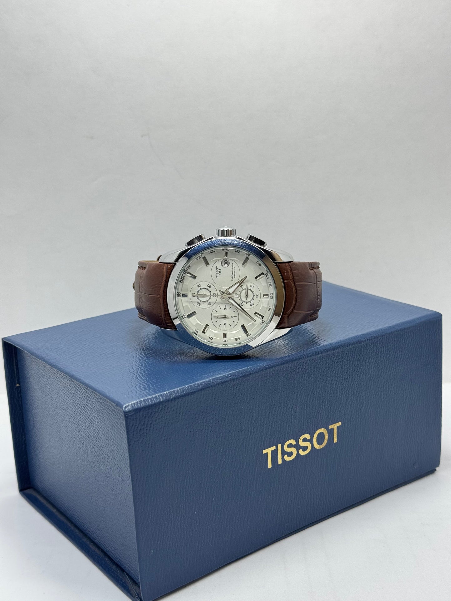 Tissot Chronograph Watch With Leather Straps