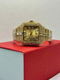 Cartier Silver And Golden Watch: