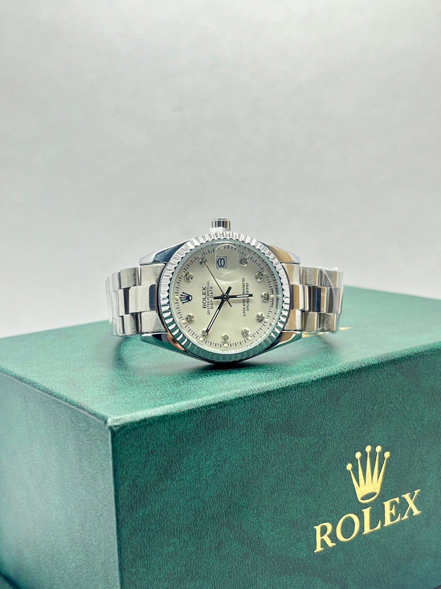 Rolex Timeless Silver & White