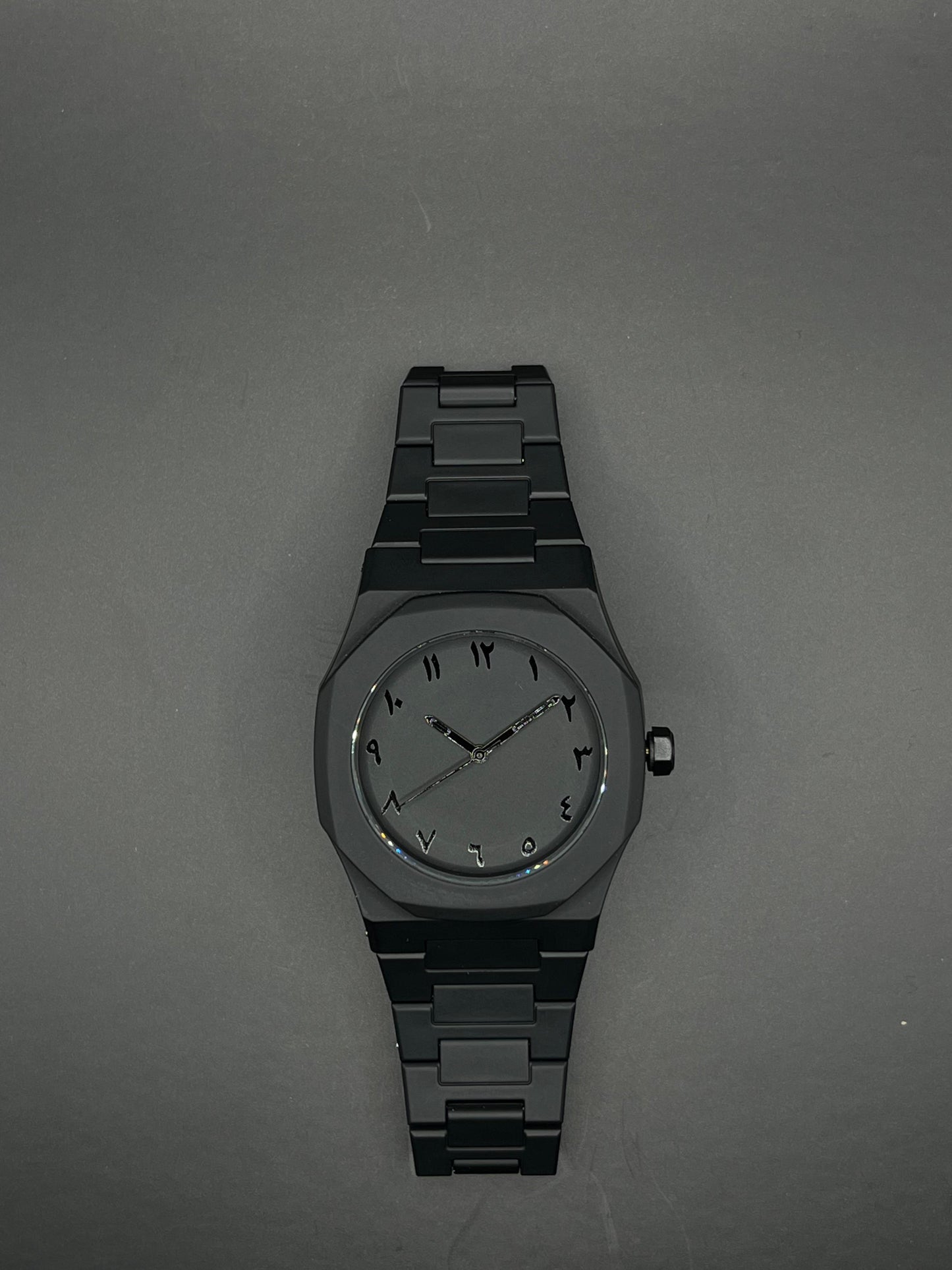 Sleek Matte Arabic Dial Watch – Minimalism Meets Mystery