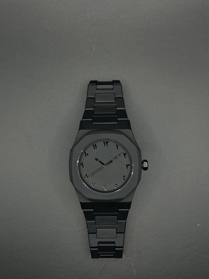 Sleek Matte Arabic Dial Watch – Minimalism Meets Mystery