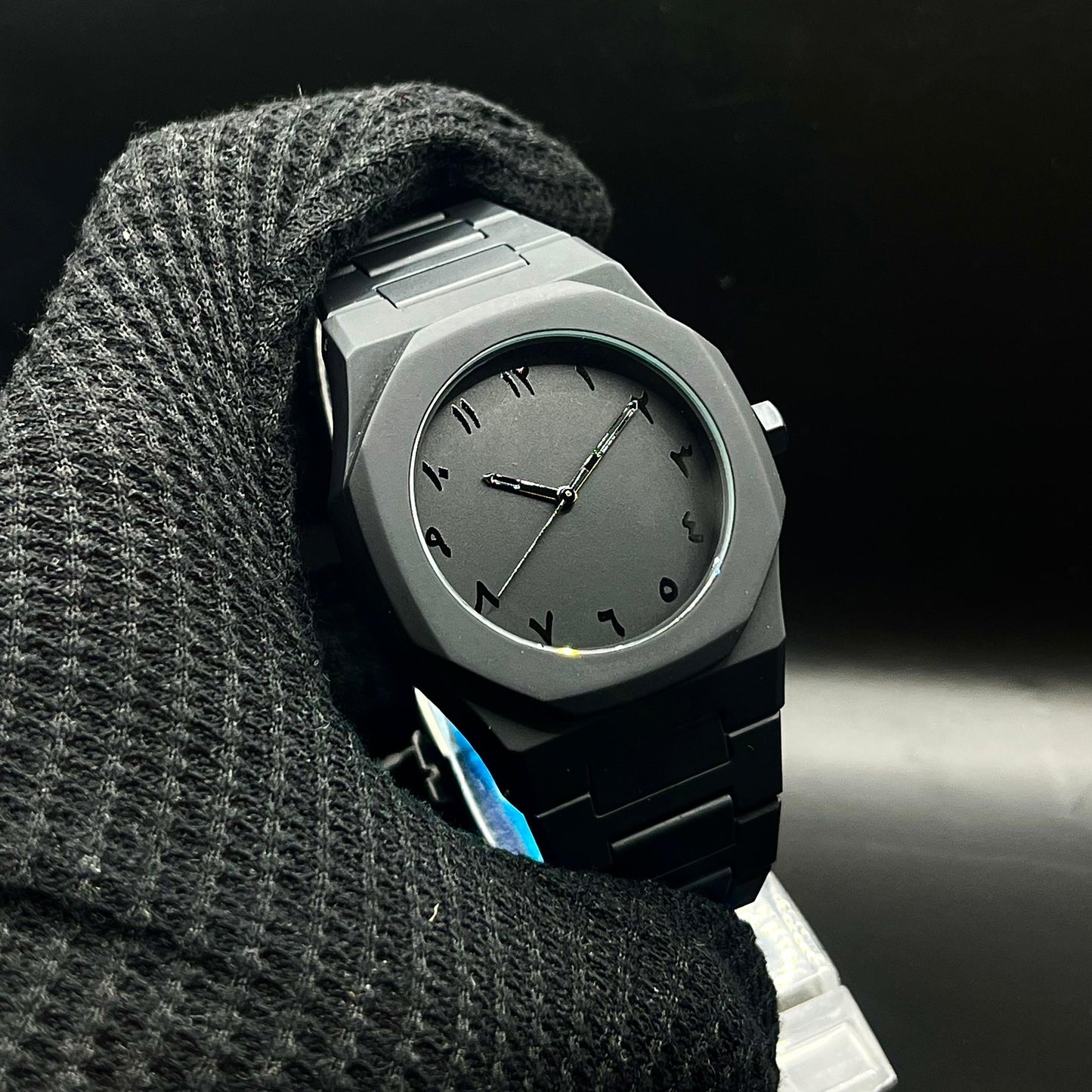 Sleek Matte Arabic Dial Watch – Minimalism Meets Mystery