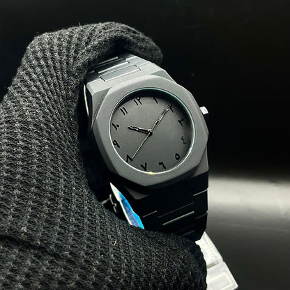 Sleek Matte Arabic Dial Watch – Minimalism Meets Mystery