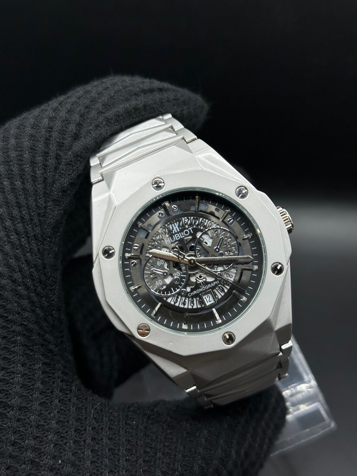 Hublot Diamond-Shaped Chronograph Watch