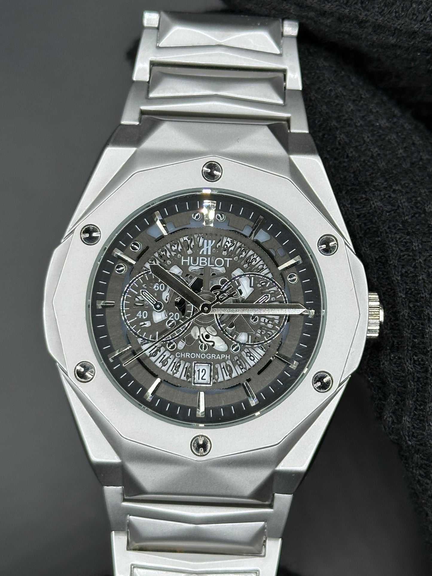 Hublot Diamond-Shaped Chronograph Watch
