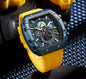 T5 Multifunction Chronograph Watch — Blue Dial | Yellow Strap